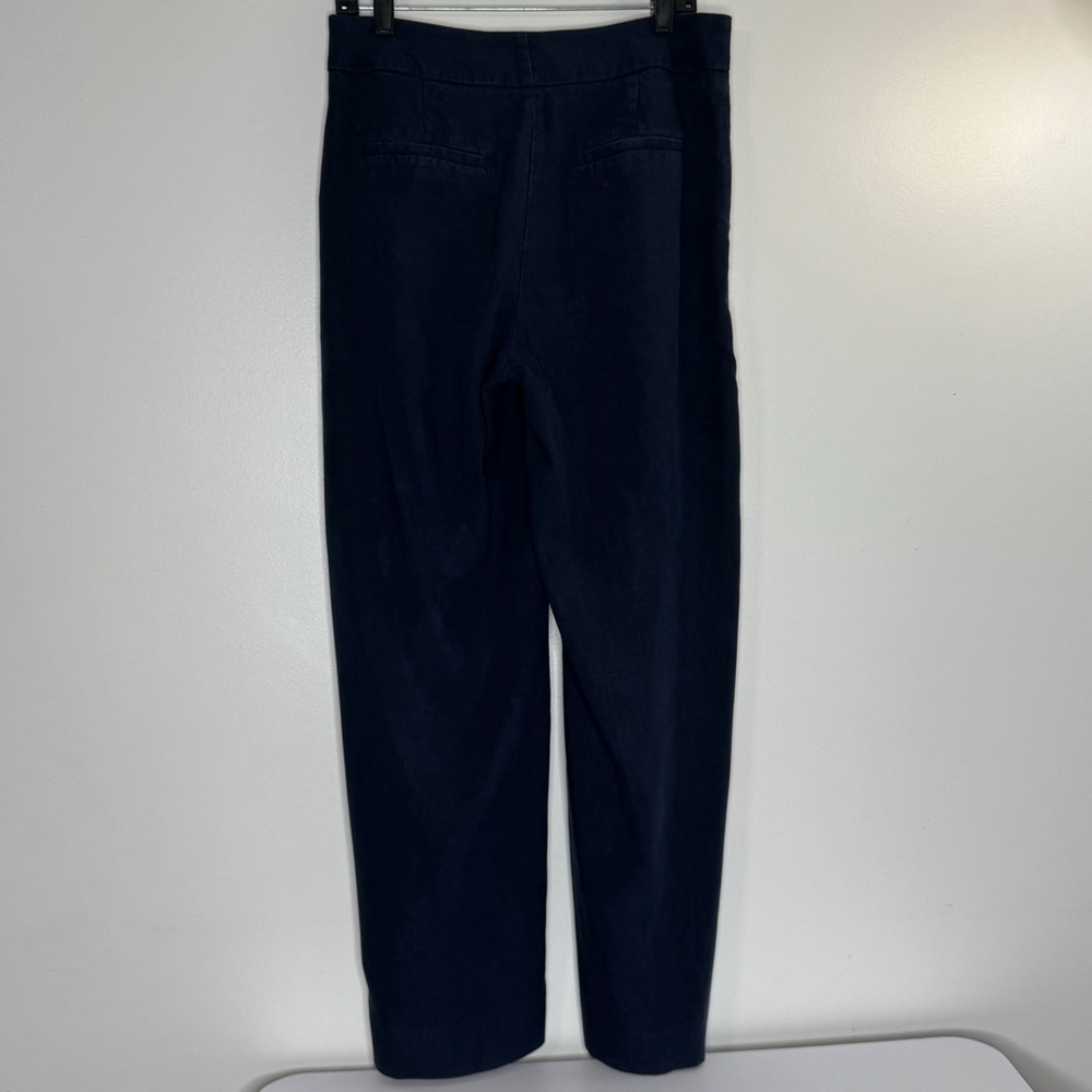 Banana Republic Womens Size 10 Navy 100% Lycocel Pleated Front Wide-Leg Pants - Picture 5 of 8